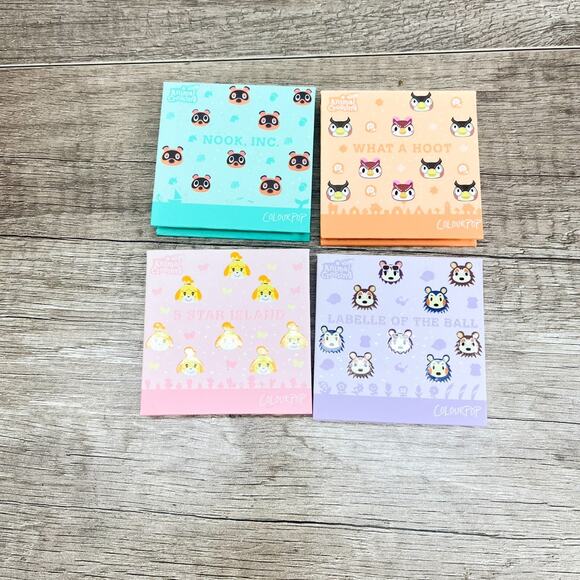 Animal Crossing Colourpop Eyeshadow Pallets 4 NWOB New Without Box Labelle Nook - Picture 6 of 8